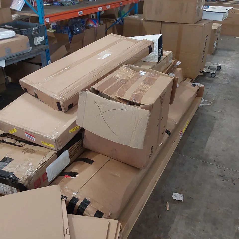 PALLET OF ASSORTED CONSUMER PRODUCTS/FURNITURE PARTS 