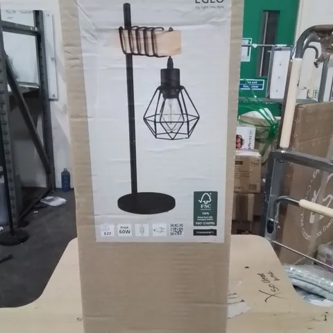 BOXED TABLE LAMP BLACK