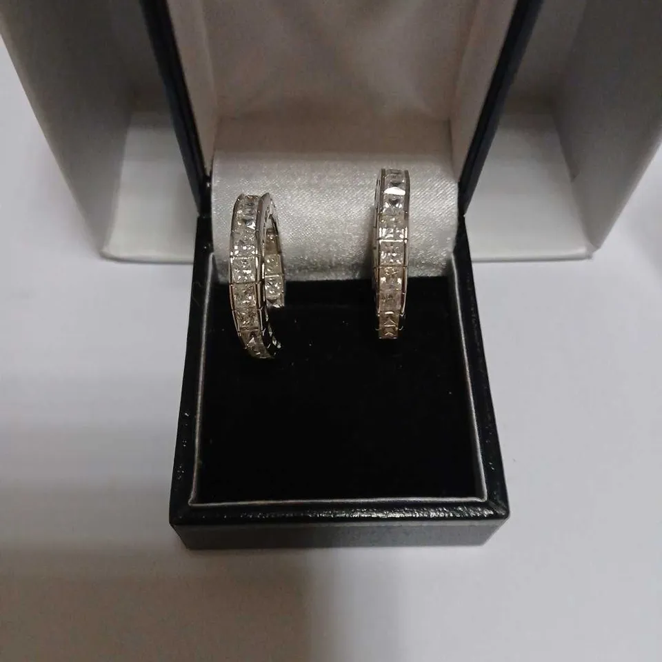 ENCRUSTED HOOP EARRINGS – SET OF 2