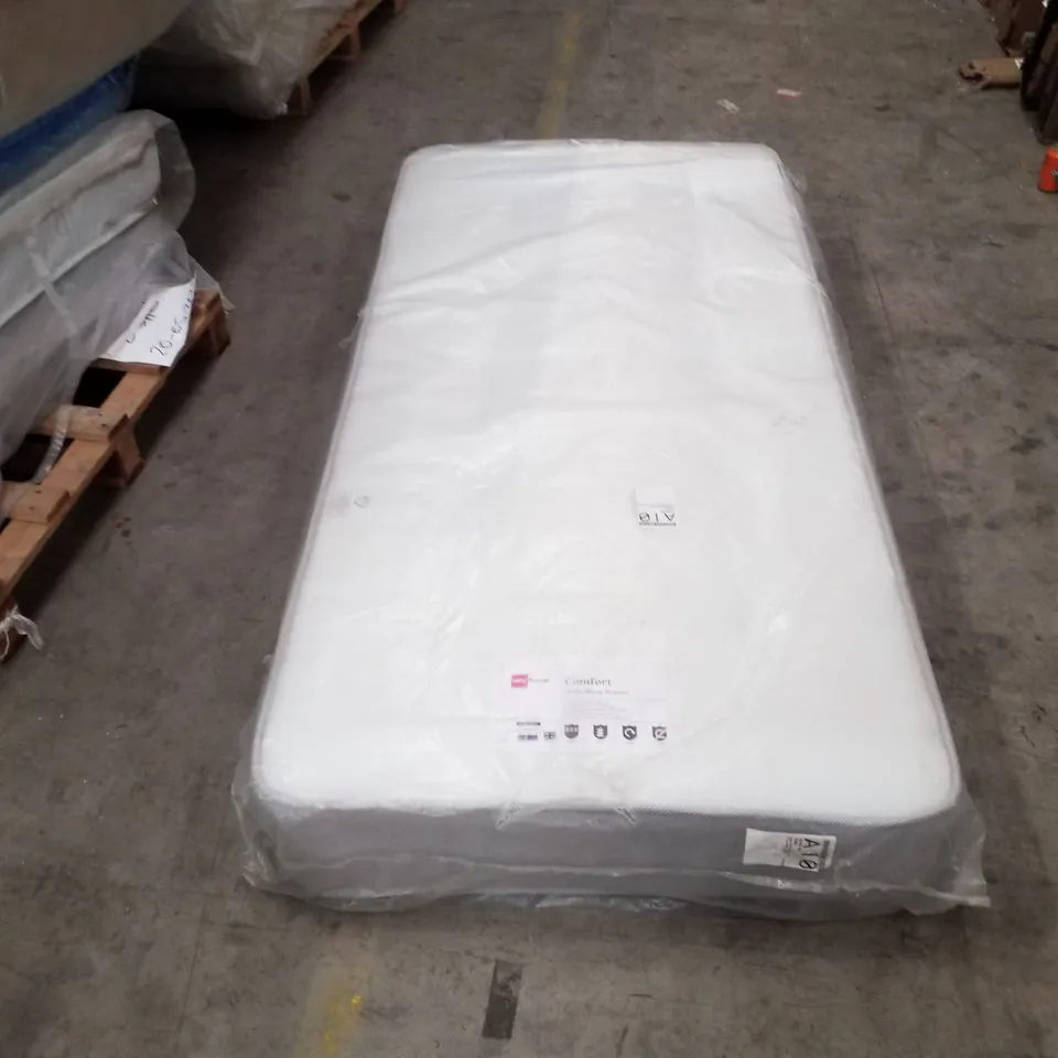 QUALITY BAGGED COMFORT ORTHO OPEN COIL SINGLE MATTRESS 