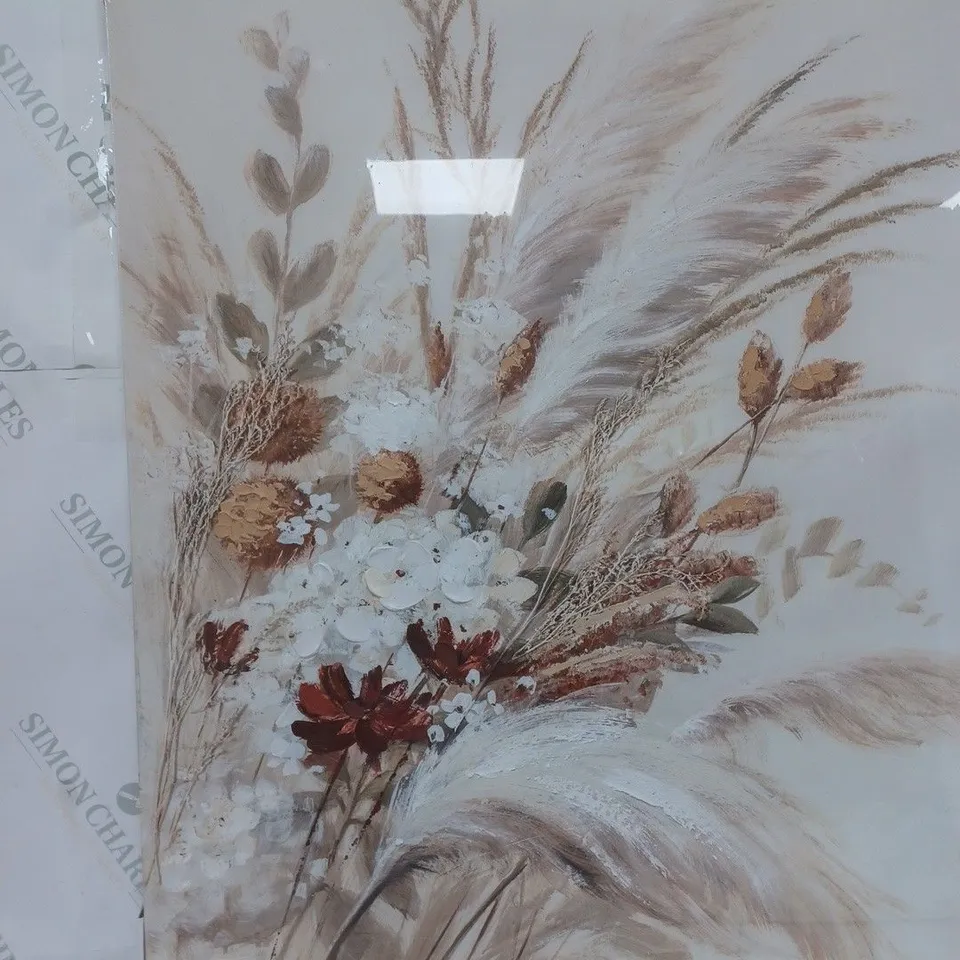 DRIED BOTANICAL PRINTED CANVAS 60X80