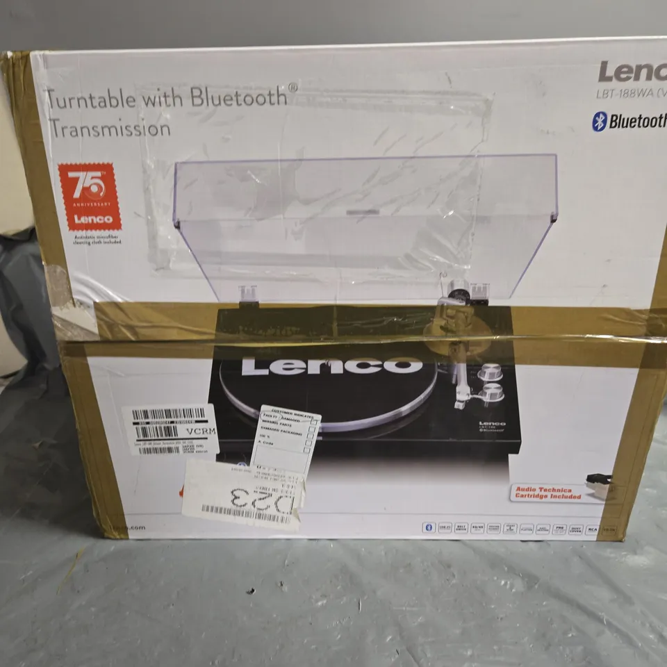 LENCO LBT-188WA TURNTABLE WITH BLUETOOTH TRANSMISSION