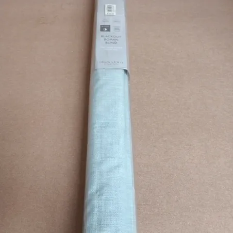 JOHN LEWIS & PARTNERS BLACKOUT ROMAN BLIND – DUCK EGG, 90CM X 140CM