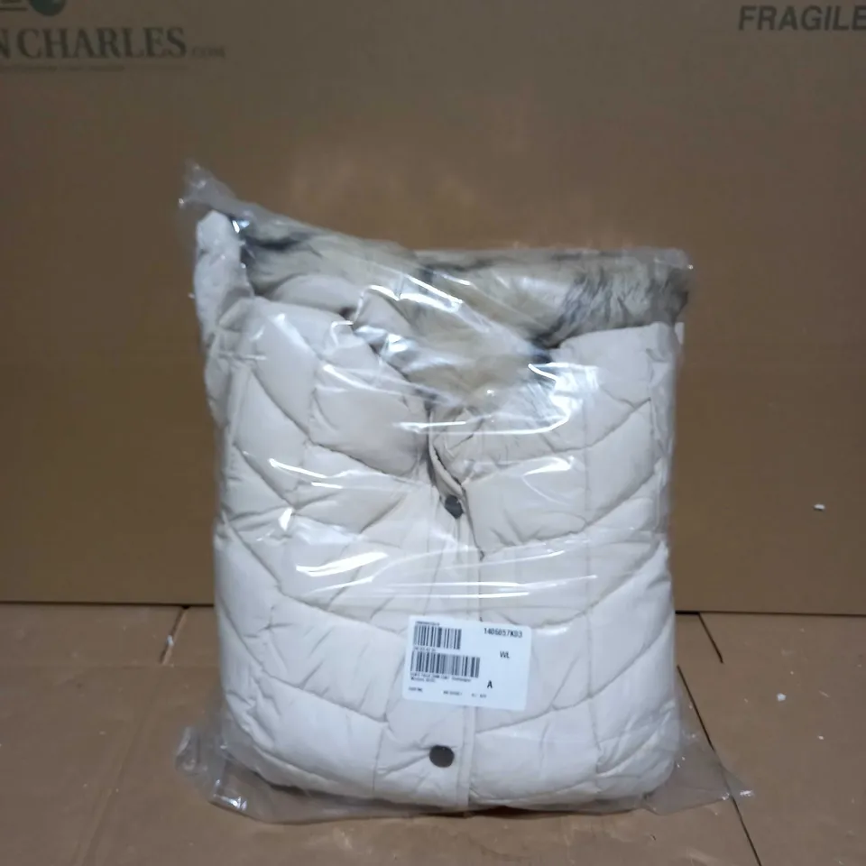 CENTIGRADE FAUX DOWN COAT CHAMPAGNE - MEDIUM 