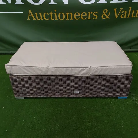 DESIGNER GARDEN/PATIO BENCH WITH CUSHION