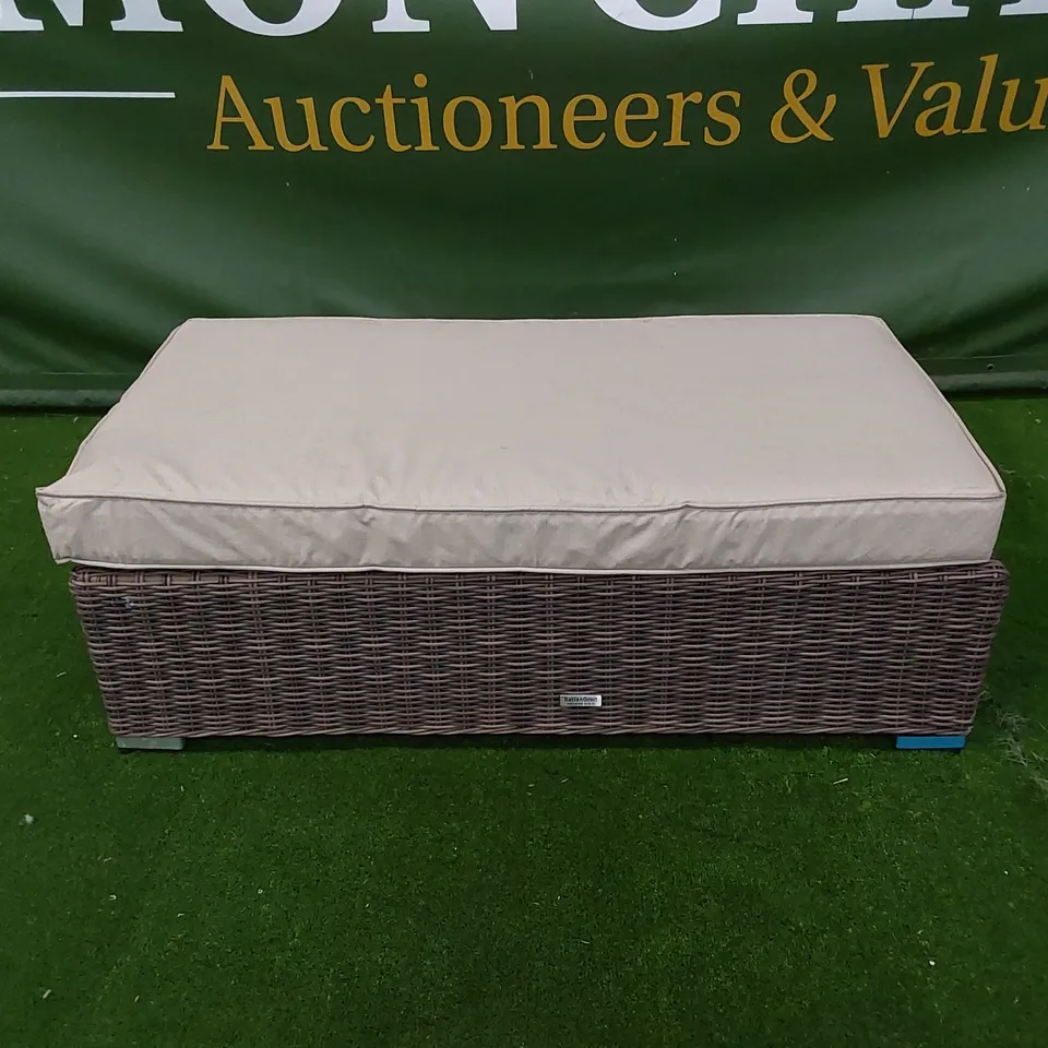 DESIGNER GARDEN/PATIO BENCH WITH CUSHION