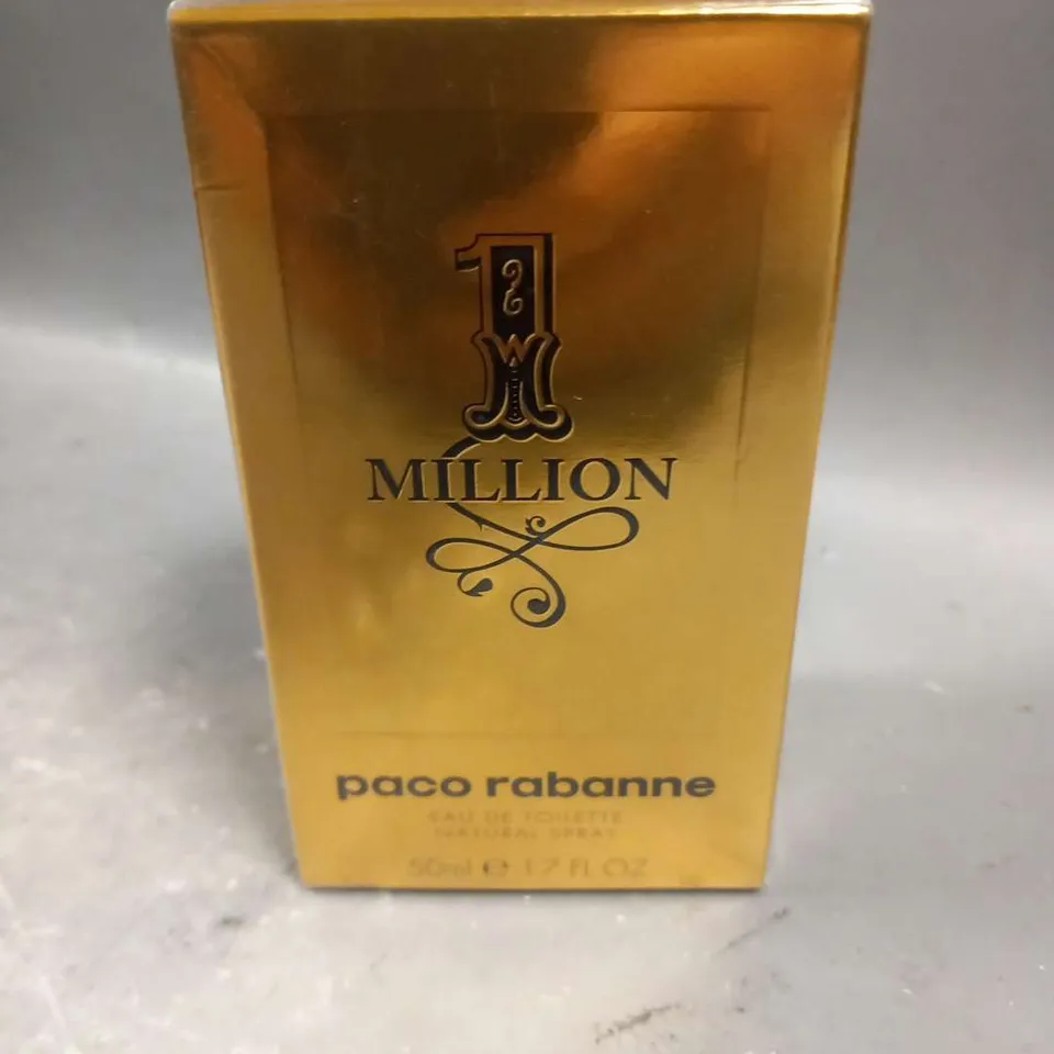 BOXED AND SEALED PACO RABANNE 1 MILLION EAU DE TOILETTE 50ML