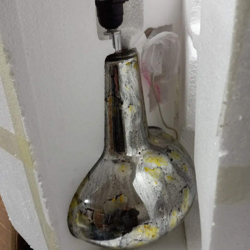 BOXED KISHAN TABLE LAMP MIRROR GLASS