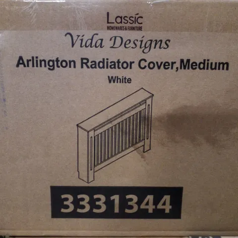 BOXED ARLINGTON RADIATOR COVER, MEDIUM - WHITE 