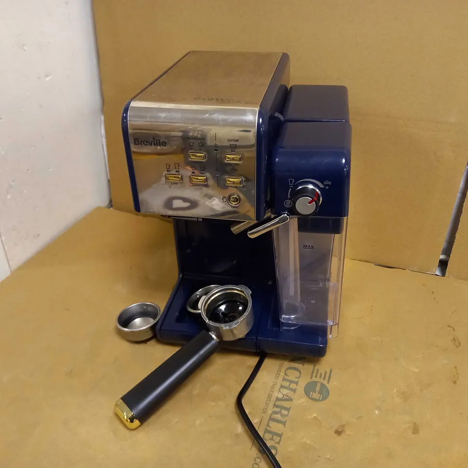 BREVILLE ONE-TOUCH COFFEEHOUSE COFFEE MACHINE - NAVY BLUE