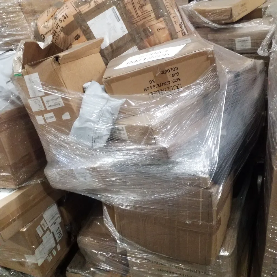 PALLET CONTAINING ASSORTED PRODUCTS INCLUDING LEAF BLOWER, BABY CHANGING TABLE & MAGNETIC DRILL