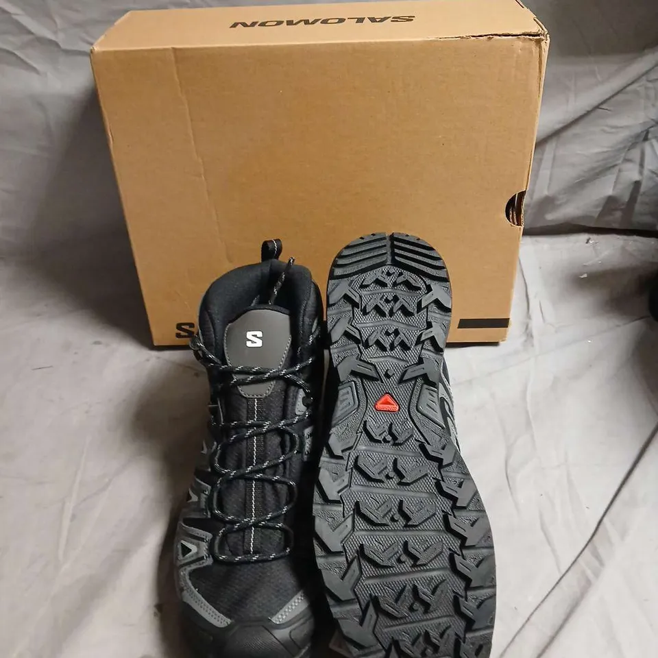 SALOMON HIKING BOOTS – BLACK & GREY - SIZE UK 8.5