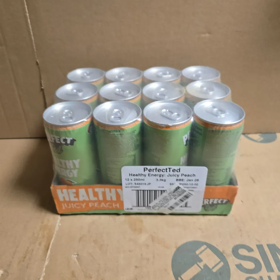 PERFECTTED HEALTHY ENERGY JUICY PEACH (12X250ML)