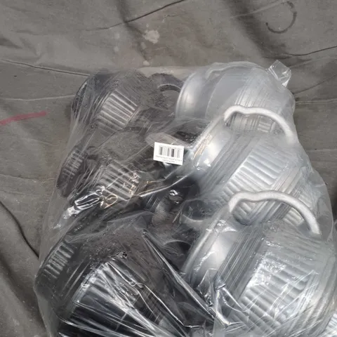 BAG OF 6 PLASTIC LOTA  ROUND TOILET JUGS