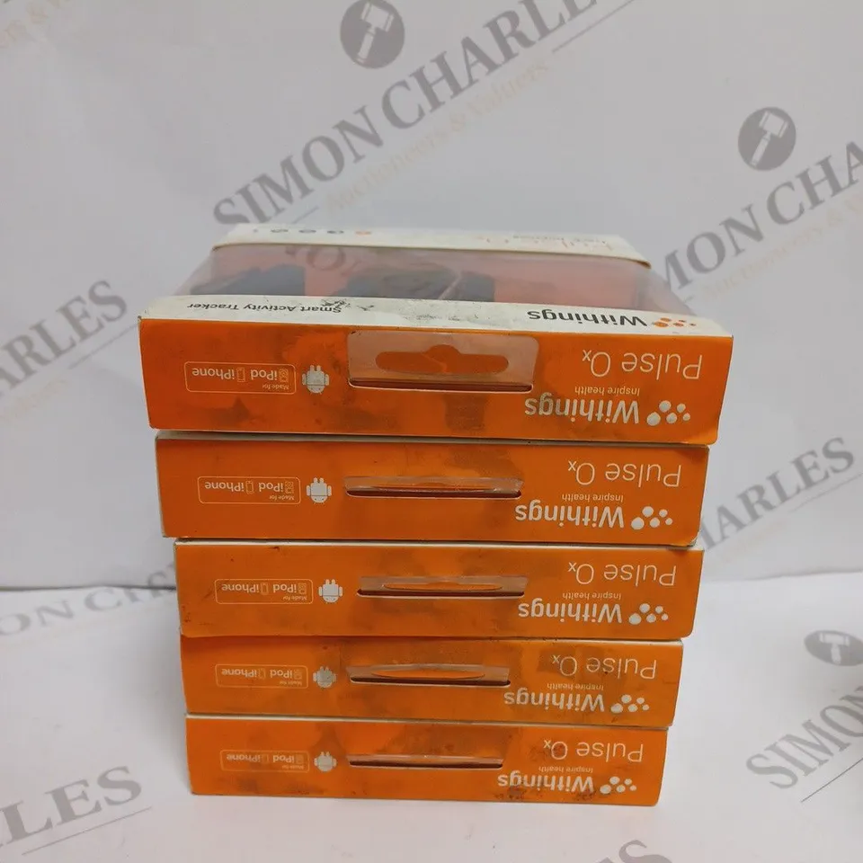 5 X BOXED WITHINGS PULSE OX SMART ACTIVITY TRACKERS 