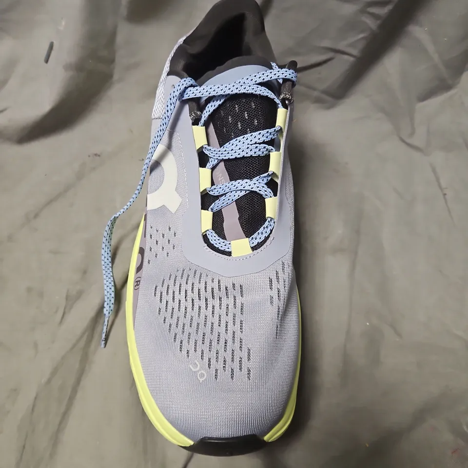 ON RUNNING CLOUDTEC MEN'S RUNNING SHOES – GREY/NEON, UK 9.5 (US 10, EU 44)