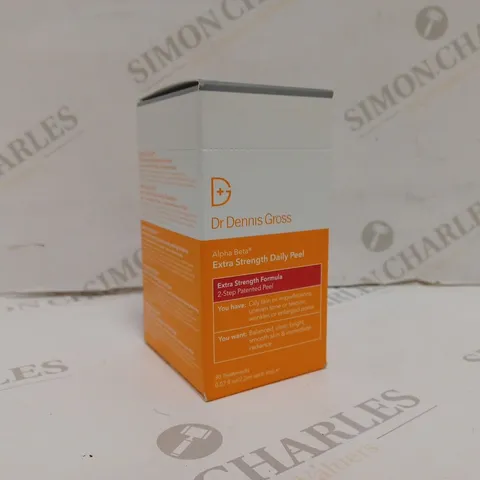 BOXED DR DENNIS GROSS ALPHA BETA EXTRA STRENGTH DAILY PEEL 30 PACK 
