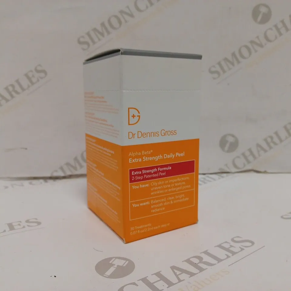 BOXED DR DENNIS GROSS ALPHA BETA EXTRA STRENGTH DAILY PEEL 30 PACK 