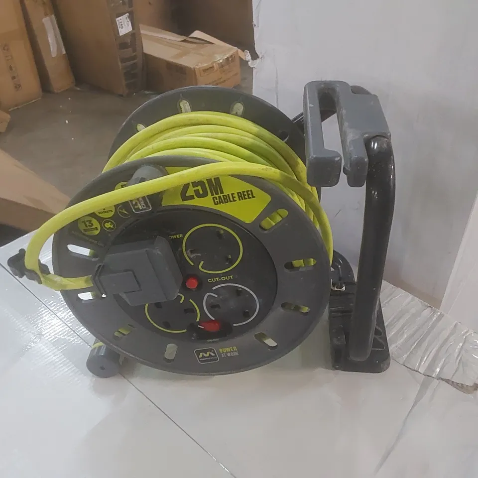 BOXED 25m CABLE REEL