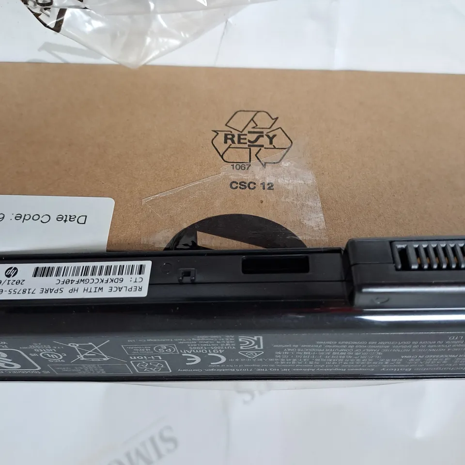 FOUR BRAND NEW BOXED HP LAPTOP RECHARGABLE BATTERIES 6C 55WHR 2.55AH LI CA06055-CL