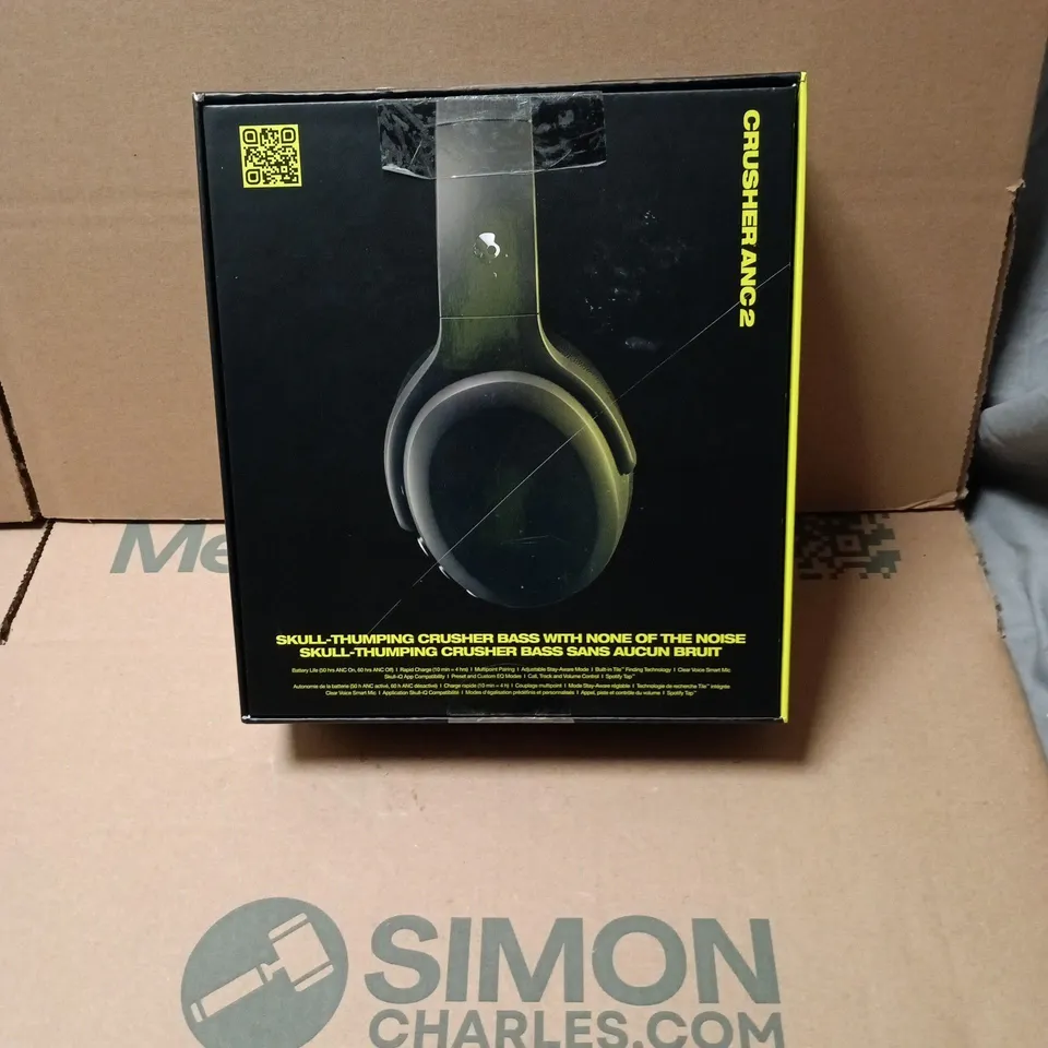 SKULLCANDY CRUSHER ANC2 WIRELESS OVER-EAR HEADPHONES – BOXED
