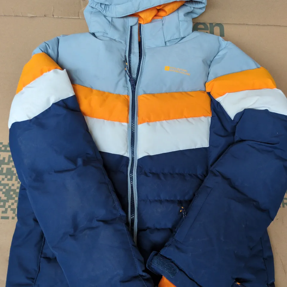 MOUNTAIN WAREHOUSE KID'S HOODED ZIP-UP SNOW COAT IN MULTI SIZE 13 YEARS