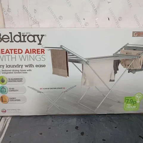 BELDRAY HEATED AIRER WITH WINGS 