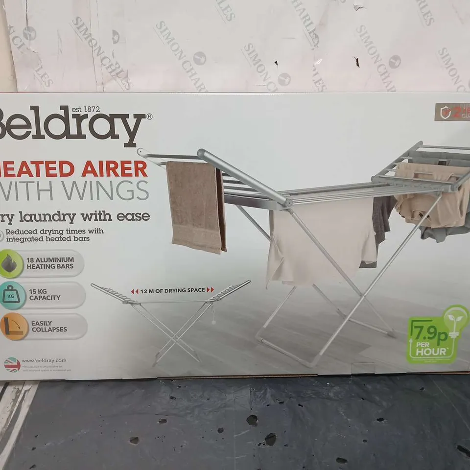 BELDRAY HEATED AIRER WITH WINGS 