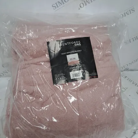 BRENTFORDS TEDDY FLEECE WEIGHTED BLANKET