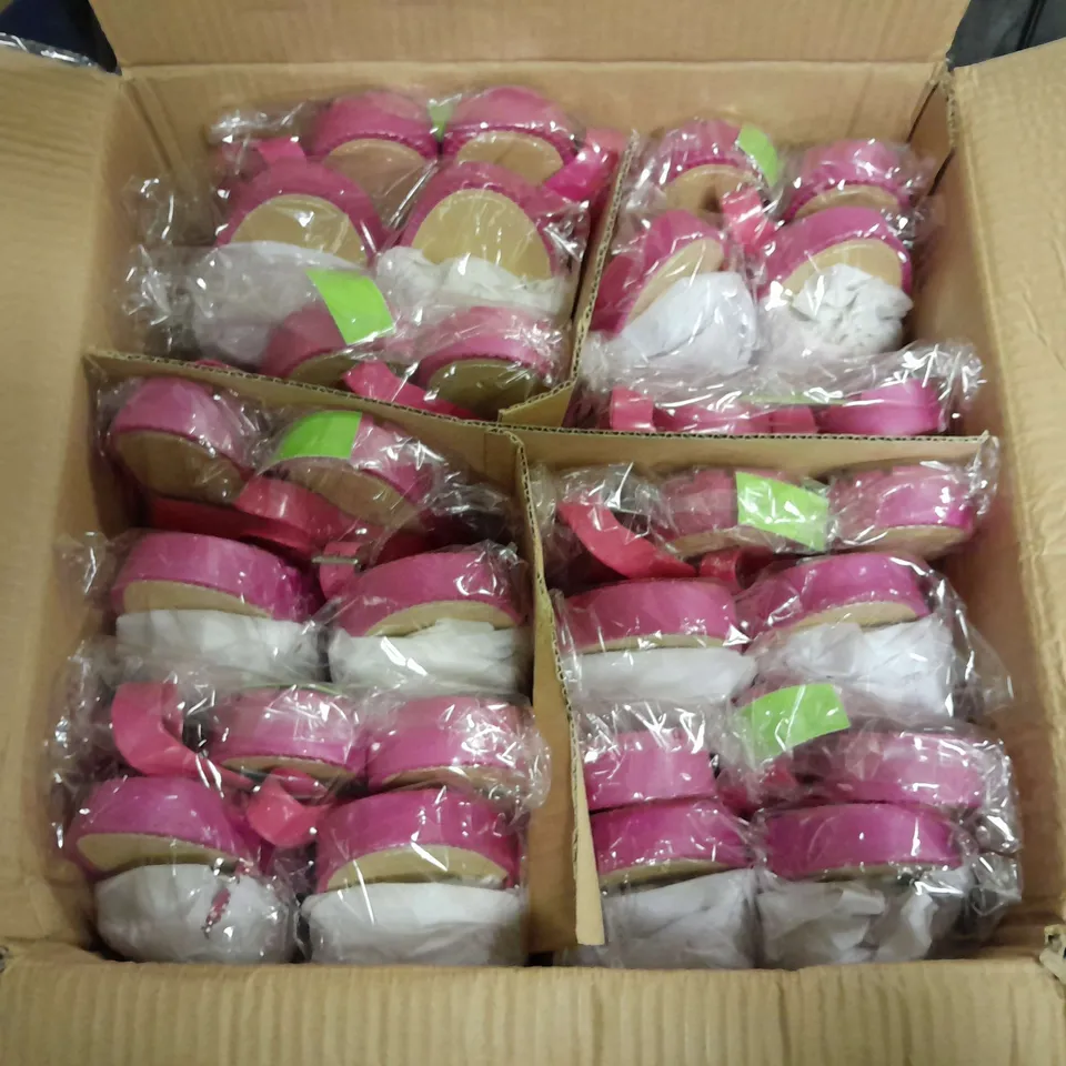 APPROXIMATELY 14 SAVANNAH COLLECTION OPEN TOE SANDALS IN PINK IN VARIOUS SIZES