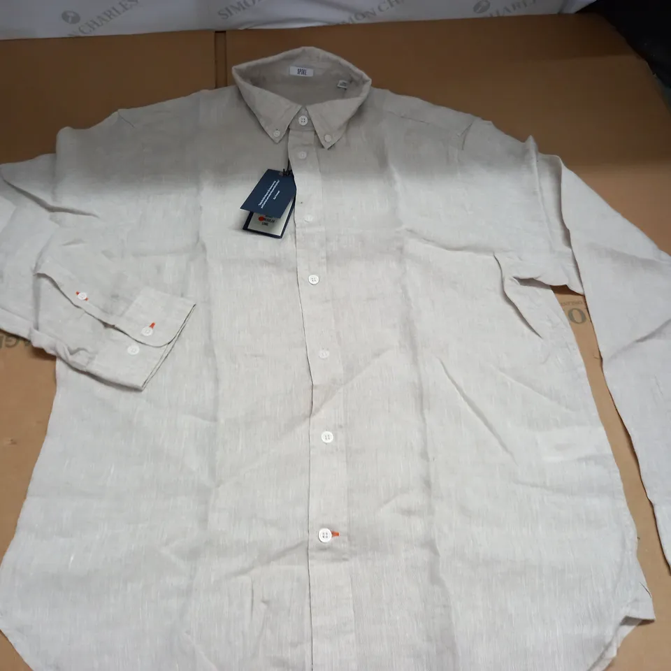 SPOKE STRAIGHT SHIRT IN NATURAL - L REG