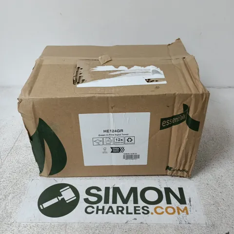 BOXED C-FOLD HAND TOWELS GREEN 12 SLEEVES