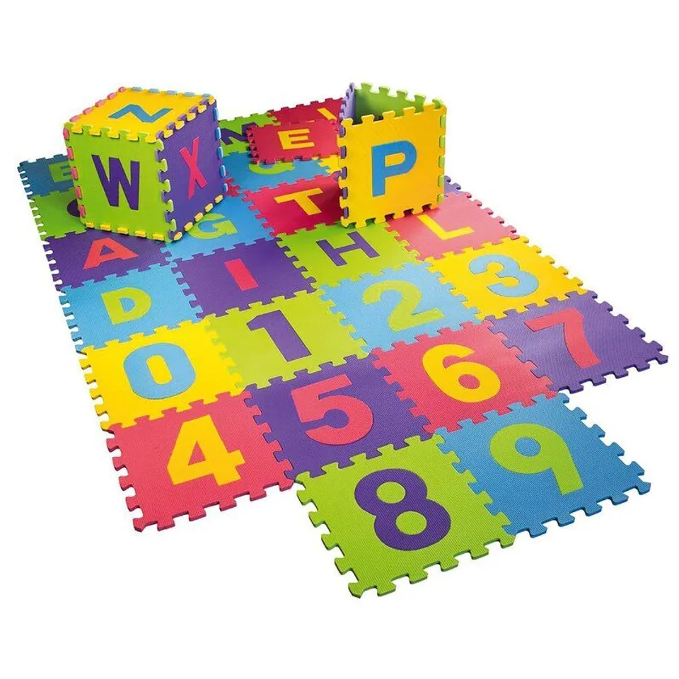 36 PIECE SOFT NUMBERS AND ALPHABET PLAY MATS 