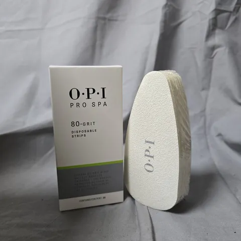 10 BOXED OPI PRO SPA 80-GRIT DISPOSABLE STRIPS BOX SETS (20 STRIPS IN EACH BOX) 