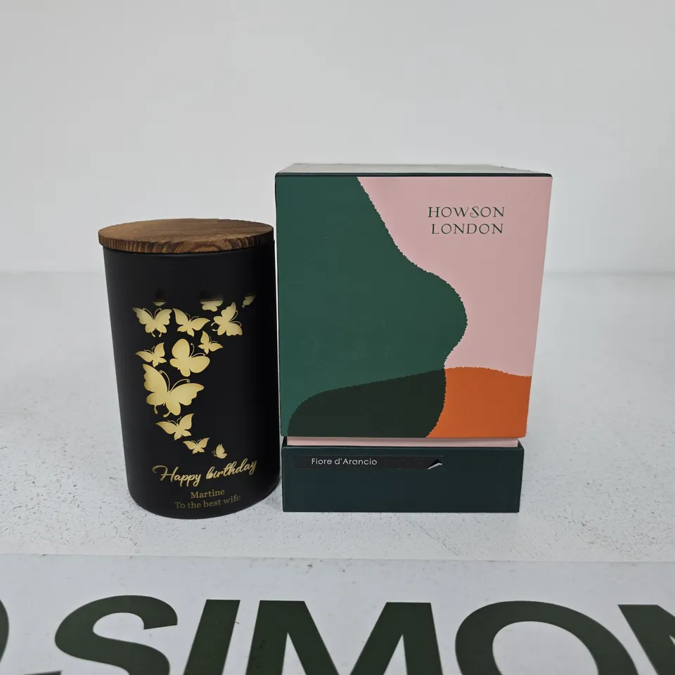 HOWSON LONDON SCENTED CANDLE WITH FIORE D'ARANCIO – PERSONALISED
