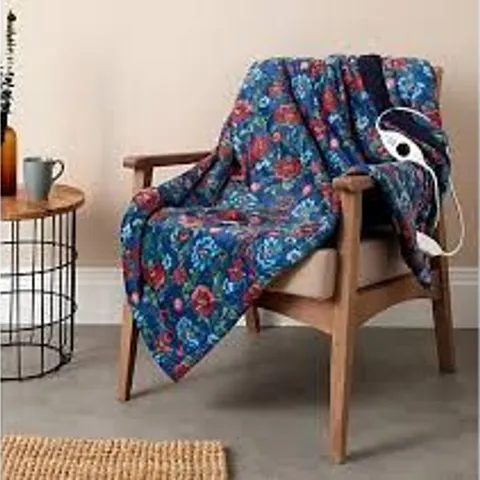 SARA BY SARA DAVIES SNUGGLY SHERPA HEATED THROW WITH 9 HEAT SETTINGS