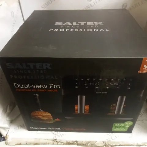 BOXED SALTER DUAL AIR FRYER 7.6L