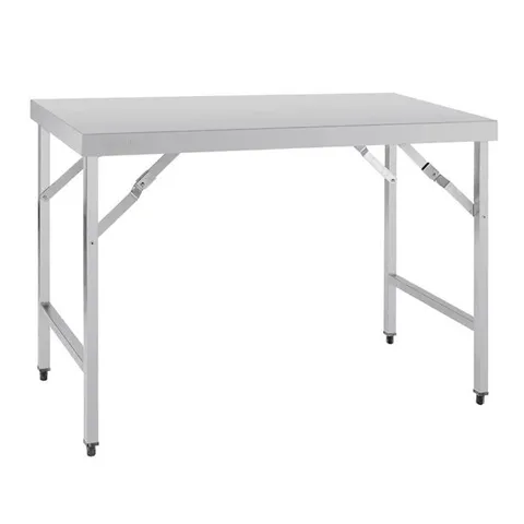 BOXED VOGUE STAINLESS STEEL FOLDING TABLE