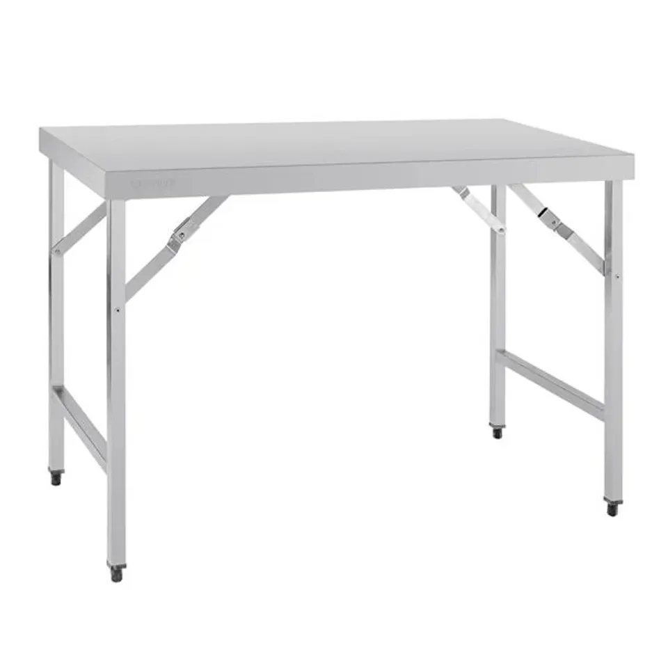 BOXED VOGUE STAINLESS STEEL FOLDING TABLE