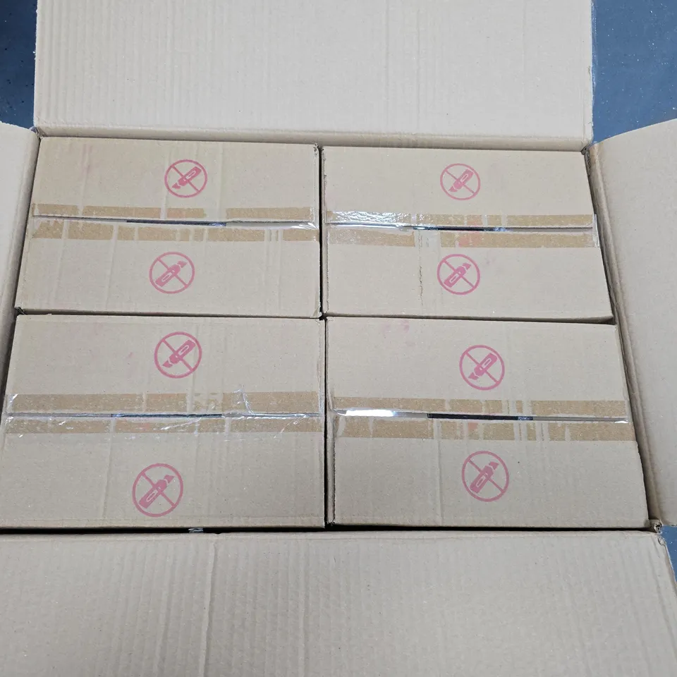BOX OF APPROXIMATELY 70 GISELA GRAHAM RED GLITTER BAUBLES