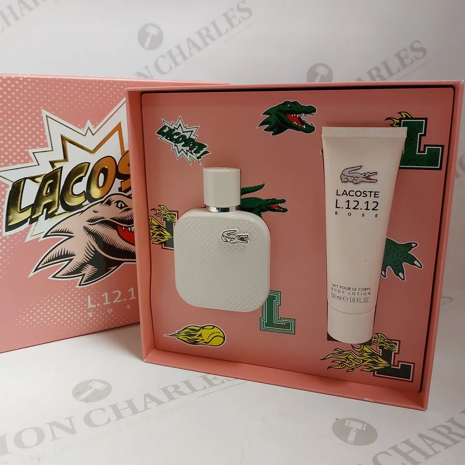 BOXED LACOSTE L.12.12 ROSE GIFT SET