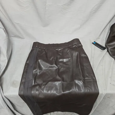 RUTH LANGFORD LEATHER SKIRT – UK 10