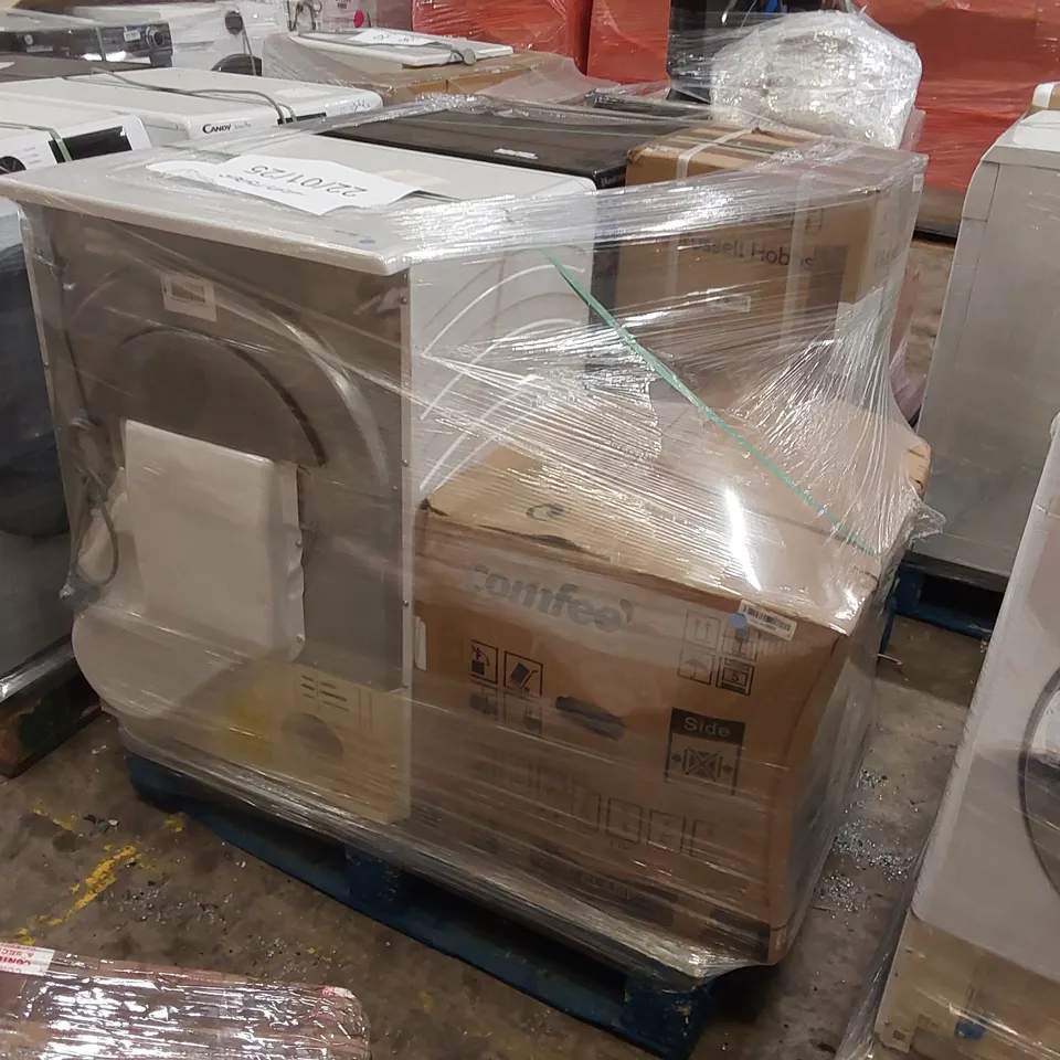 PALLET OF APPROXIMATELY 4 UNPROCESSED RAW RETURN WHITE GOODS TO INCLUDE;