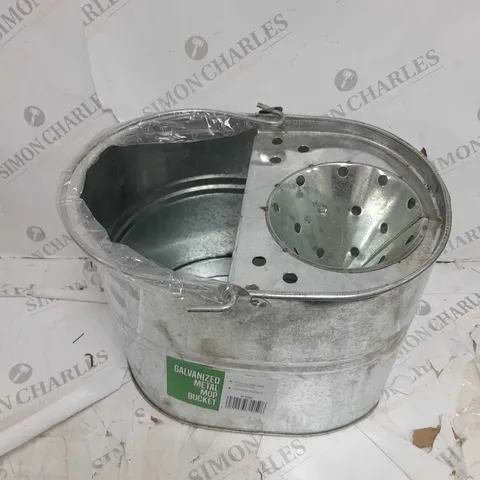 GALVANISED METAL MOP BUCKET