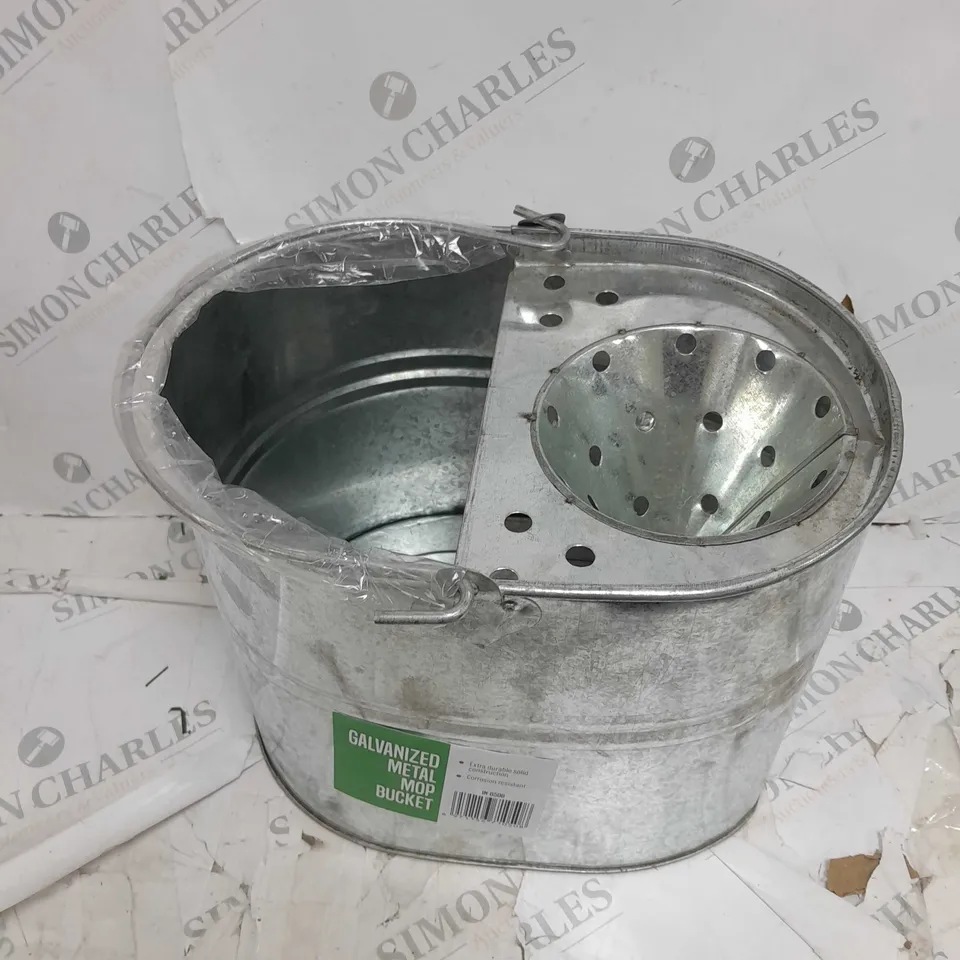 GALVANISED METAL MOP BUCKET