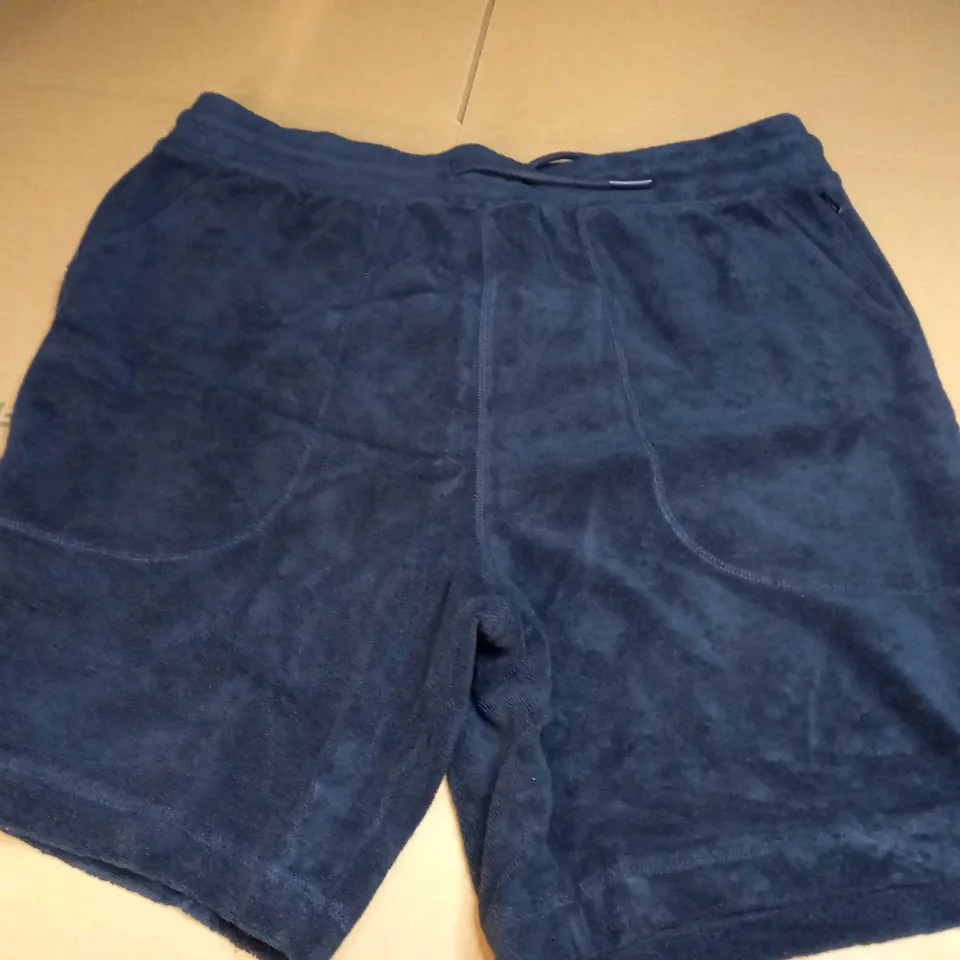 FINISTERRE OTIS TOWELLING SHORTS IN NAVY - MEDIUM