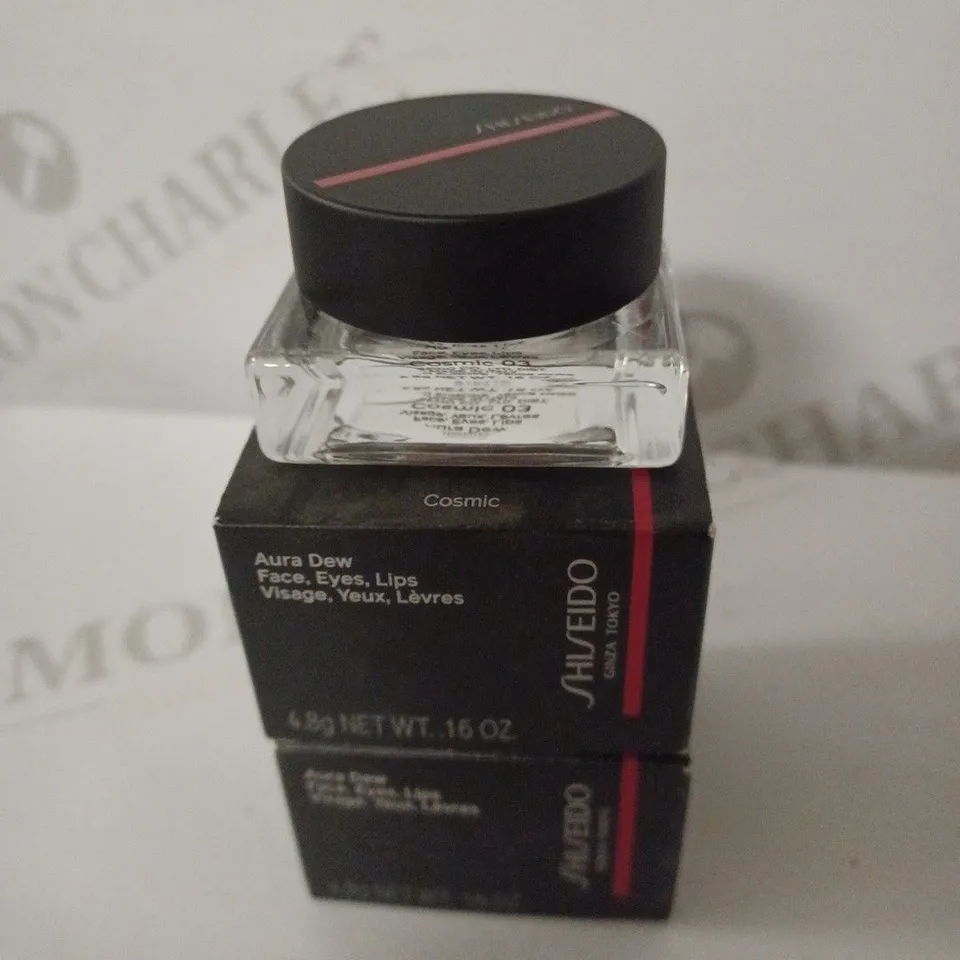 LOT OF 3 SHISEIDO HIGHLIGHTER AURA DEW [03 COSMIC]