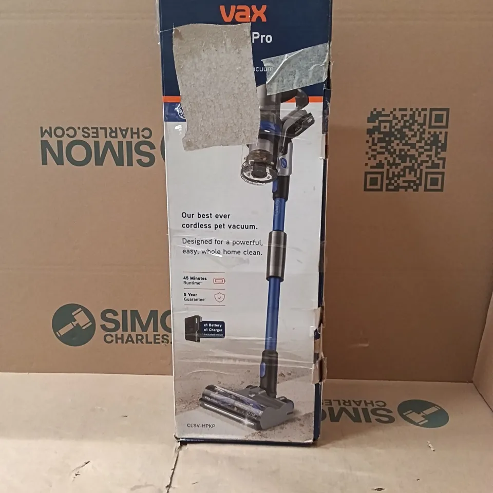 BOXED VAX HOME PRO PET CORDLESS VACUUM CLSV-HPKP