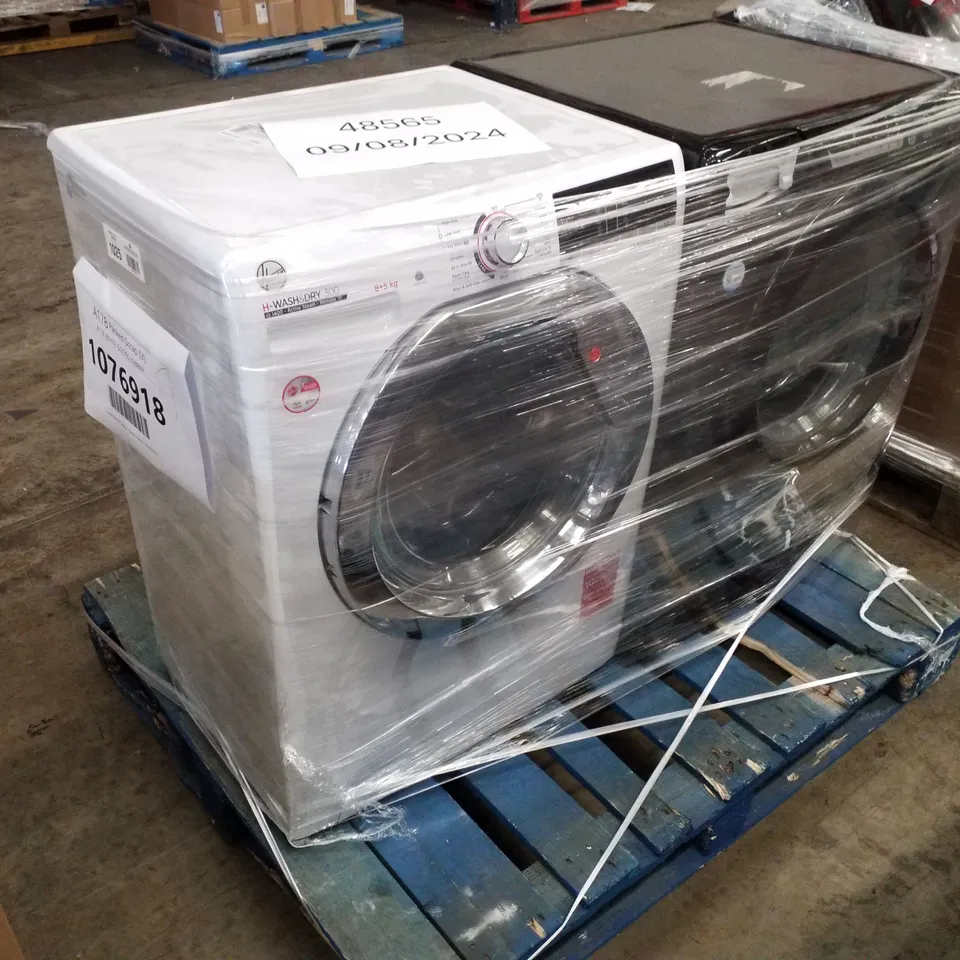 HOOVER H-WASH 300 FREESTANDING WASHER DRYER WHITE AND CANDY ULTRA FREESTANDING WASHING MACHINE BLACK - UNPROCESSED RAW RETURNS