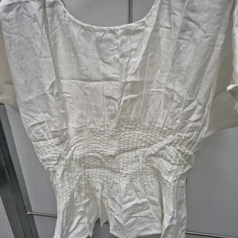 NOBODY'S CHILD VIOLA TOP – WHITE, UK12 (EU40, US8)